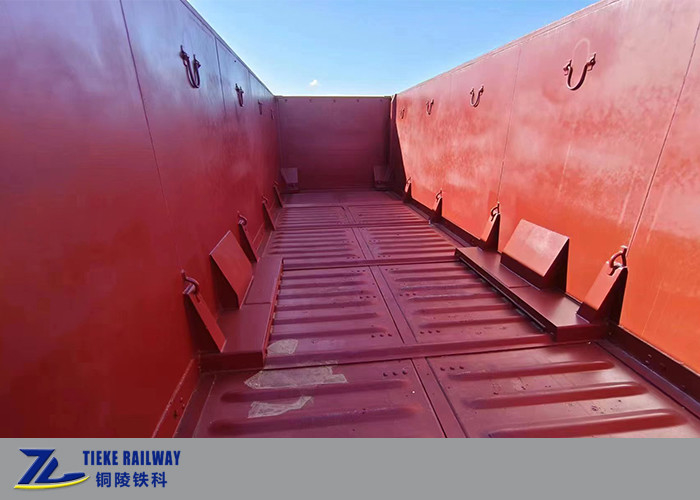 70T পে লোড 120km/H সর্বোচ্চ সহ 1520mm গেজ রেলওয়ে খোলা ওয়াগন কয়লা ওয়াগন। গতি