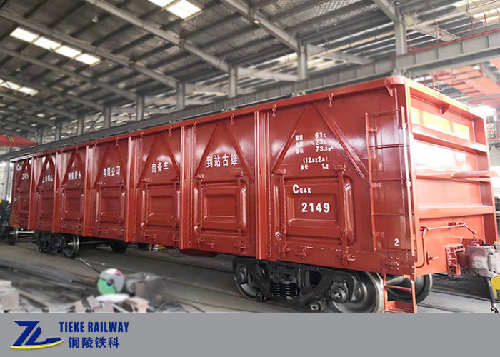 সাধারণ পণ্য UIC স্ট্যান্ডার্ডের জন্য 60t পে লোড রেলওয়ে ওপেন টপ ওয়াগন