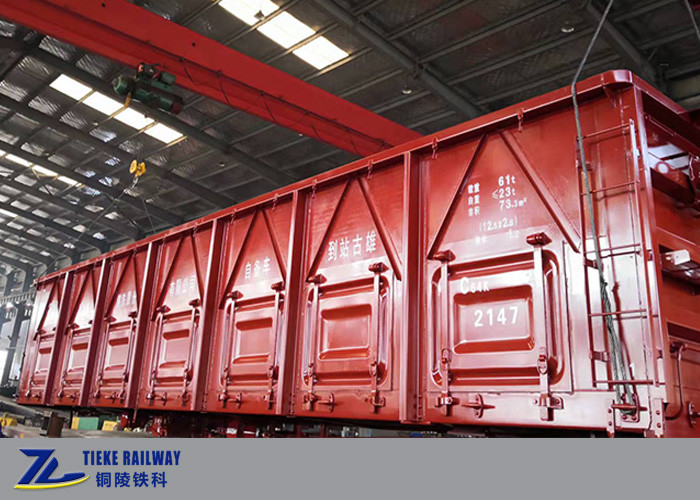 সাধারণ পণ্য UIC স্ট্যান্ডার্ডের জন্য 60t পে লোড রেলওয়ে ওপেন টপ ওয়াগন